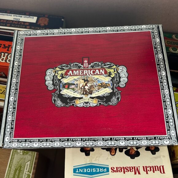 Other - Alec Bradley Classic Blend Torpedo Cigar Box | Vintage Wooden Tobacciana